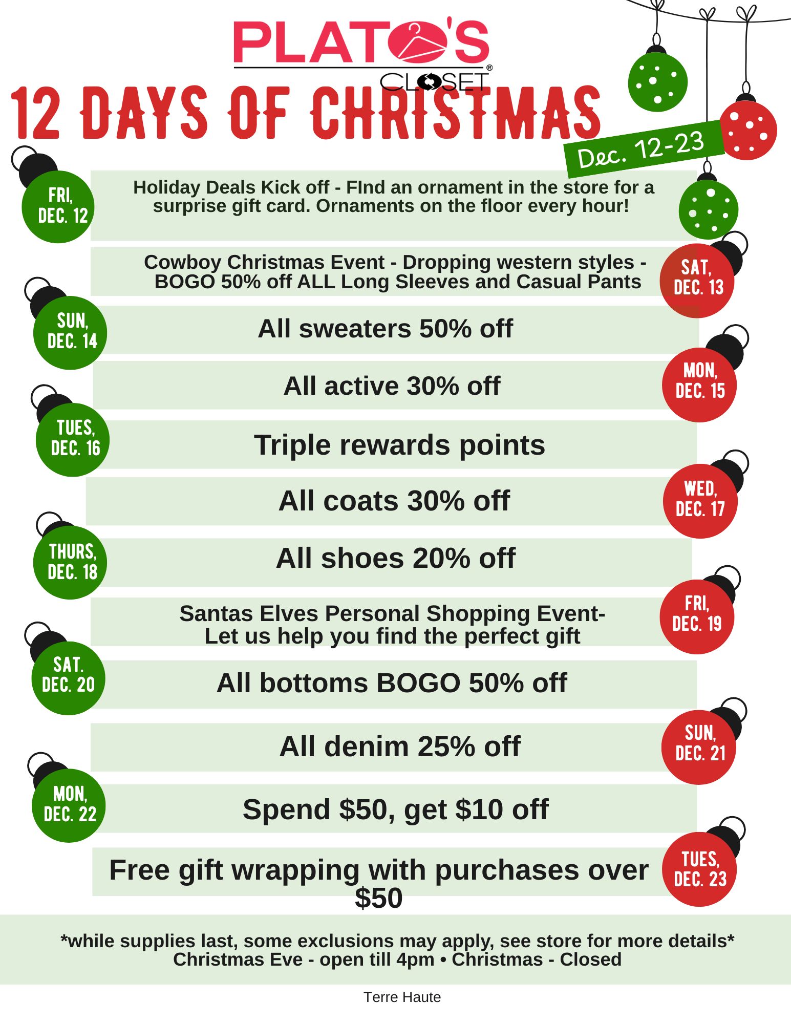 12 days of xmas